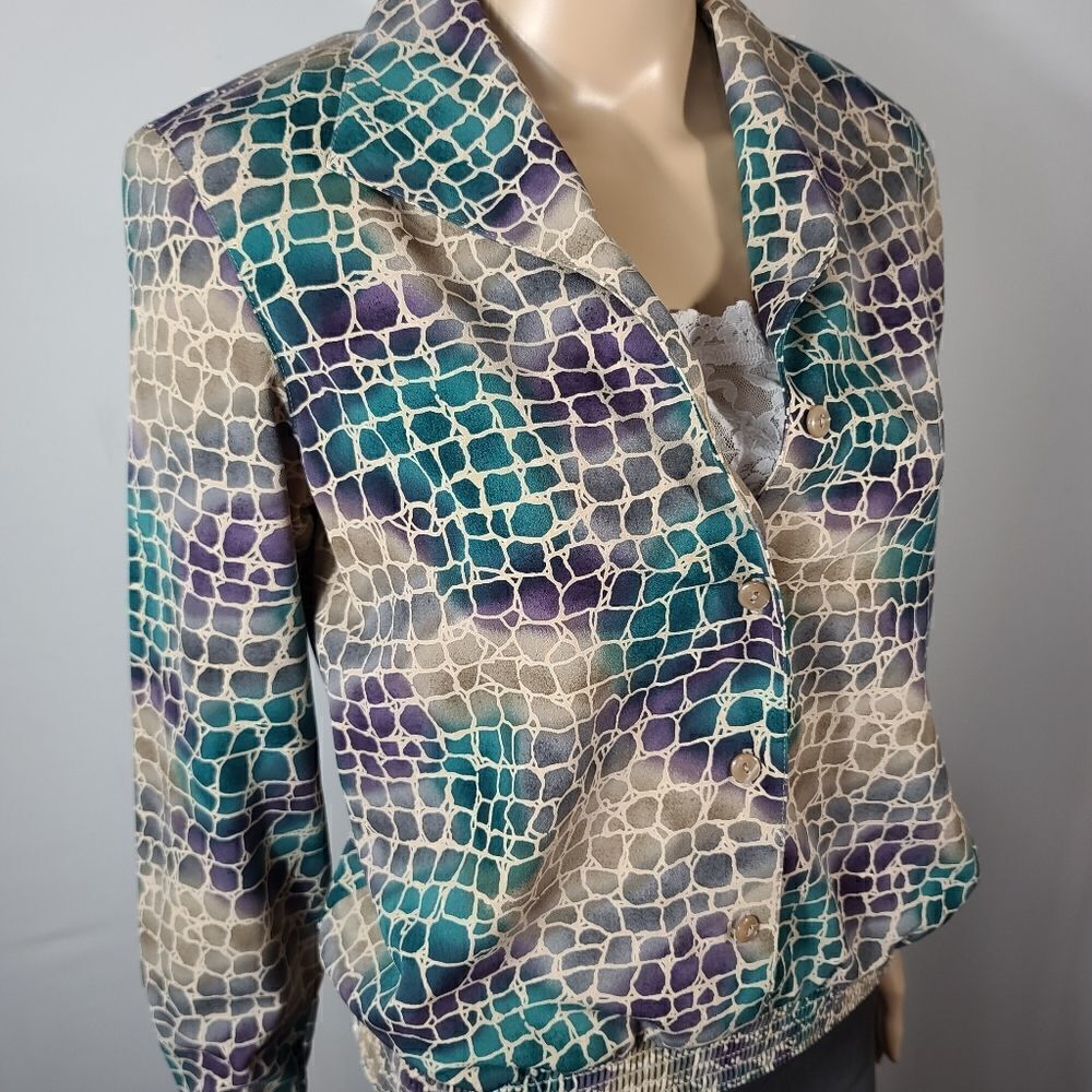 Alfred Dunner Pullover Button up Blouse - Picture 12 of 16
